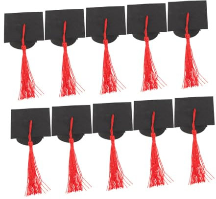 Cabilock 2pièces Chapeau De Diplôme Miniature Décorations Pour Gâteaux De Remise De Diplôme Cupcakes Et Desserts