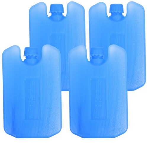Abaodam Lot de 4 blocs réfrigérants réutilisables pour sacs isothermes, ventilateurs de climatisation, conteneurs à glace polyvalents pour un refroidissement rapide pour les chaudes journées d'été