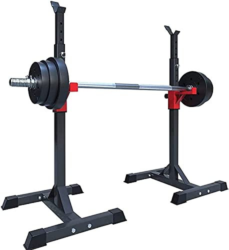 Langhantelablage, Kniebeugenständer, Bankdrückablage, verstellbare Kniebeugenablage, Langhantelständer, Stahlrahmen, Heimfitnessgeräte, Krafttrainingsgeräte, M