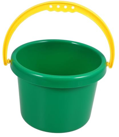 ERINGOGO Cubo De Arena Portátil Pequeño para Jugar La Playa, Ligero y Resistente, Color Verde, Adecuado para Niños y Actividades Veraniegas Familiares