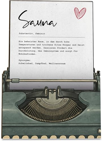 Generisch Holz-Papier Karte XXI (Definition Sauna)