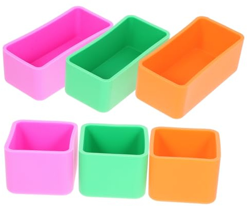 Hoement 6 Pezzi Divisori in Silicone Per Contenitore Per Alimenti Portatile e Multifunzione Scomparti Per Separare Cibo Facile Da Pulire e Resistente All Usura