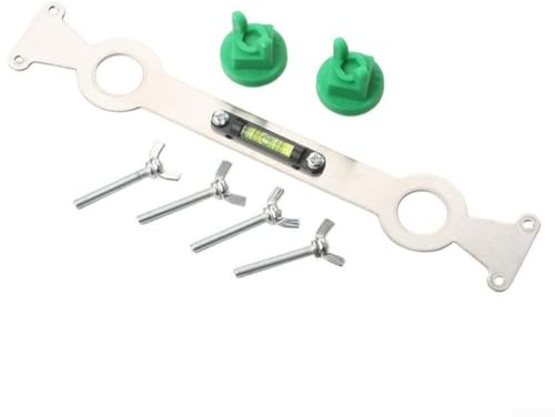 Niveleur de tuyau d'eau chaude et froide en métal avec niveau à bulle pour un placement précis des pommeaux de douche et des accessoires de salle de bain