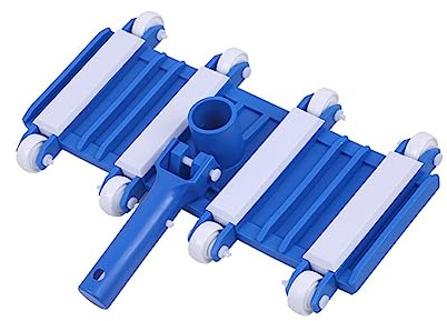 Puthernm 14 Inch Weighted Pool Vacuum Head Swimming Pool Suction Head with Wheels Side Brush for Pond Spa Cleaning
