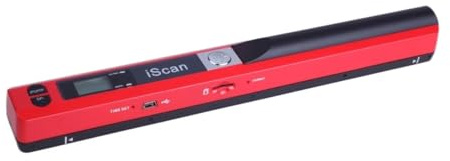 IScan Handscanner A4-Dokumente, schneller HD-Scan mit 900 DPI, kabelloser USB-Anschluss for Arbeit, Studium, Fotos, Belege, Scannen von JPG/PDF, Word/Excel(28A Single)