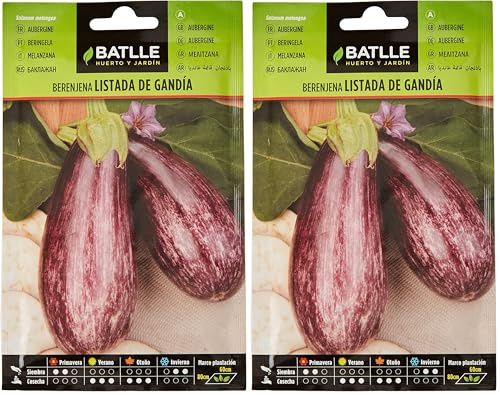 Semillas Batlle Berenjena LISTADA DE GANDIA (Paquete de 2)