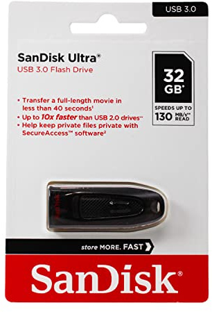 SanDisk ultra 32 GB USB Flash Drive, set da 2