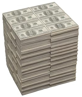 Kare Design Hocker Dollar, Grün, 37x30x26 cm, Sitzhocker, Beistelltisch, Ablage, Nachttisch, Geldschein Motiv, Wohnzimmer