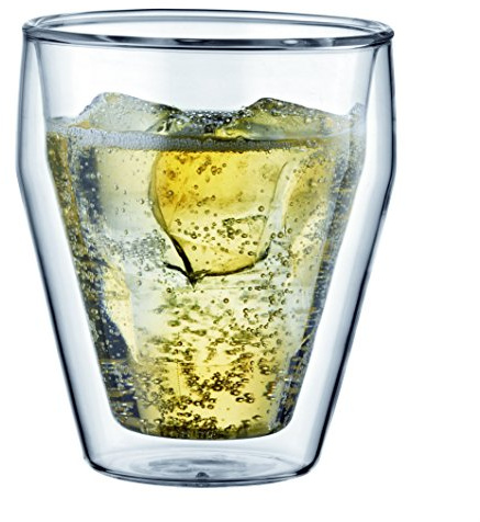 Bodum 10481-10 Titlis Glas, doppelwandig, stapelbar, 2-er Set, 0,25 L