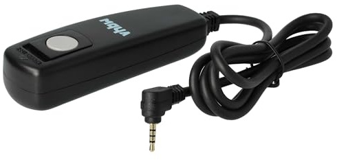 vhbw Disparador Remoto a Distancia Cable Compatible con Panasonic Lumix DMC-FZ30, DMC-FZ300, DMC-FZ50, DMC-G1, DMC-G10, DMC-G2 Cámara