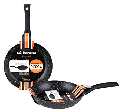 Orbegozo SFB 8024 Poêle à frire en aluminium forgé, surface antiadhésive, noir, 1 litre, 24 CM