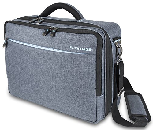 EB STREET'S Pflegetasche | grau meliert | praktisch | modernes dezentes Design | übersichtlich | erleichternd | verstaubares Rucksacksystem | ambulante Pflege | Pflegedienst