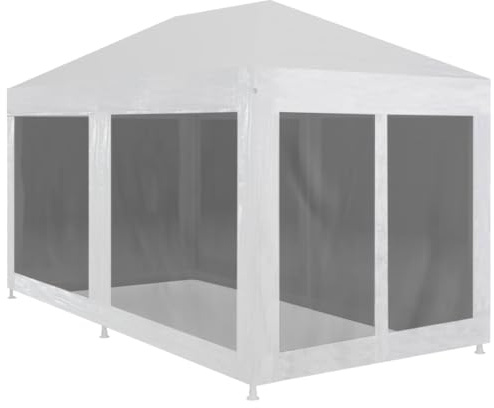 vidaXL Tenda per Feste con 6 Pareti in Rete 6x3 m