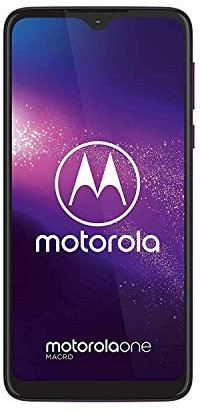 Motorola One Macro (6,2 HD+ display, Macro vision camera, 64GB / 4GB, Android 9.0, dual SIM smartphone), Ultraviolet, PAGS0015GB