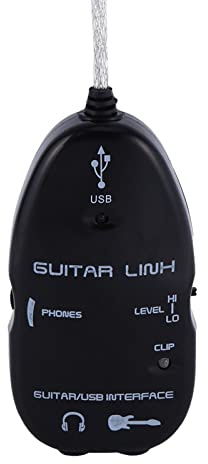 Cuifati USB Guitar Cable,Guitar To USB Interface Cable Link Audio Cable,Guitar Cable Studio Audio Cable Connector Cords Adapter for PC Recording Adapter