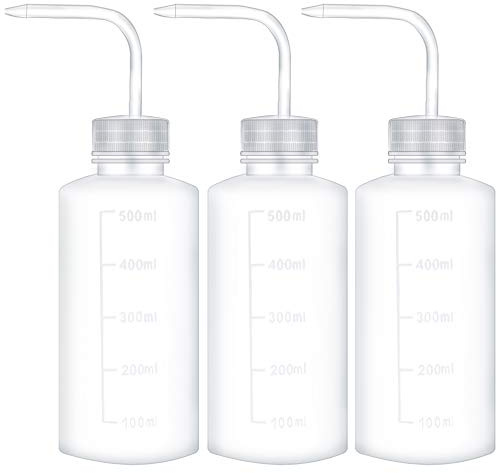 Quetschflasche Pflanzen Blume Gießflasche Kunststoff Waschen Squeeze Flasche Kunststoff-Sicherheitsflasche für Sukkulenten 500ml (3 Stück)