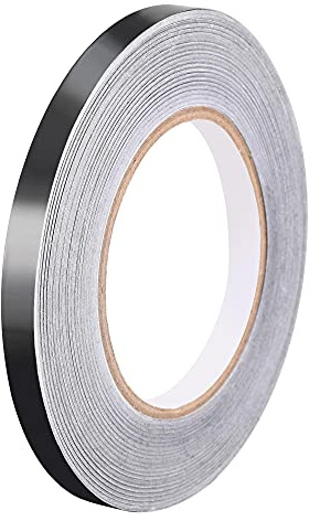 uxcell Aluminum Foil Tape Black Matte Tape Non Reflective 10mmx50m/164ft for HVAC, Sealing, Patching Hot and Blocking Light