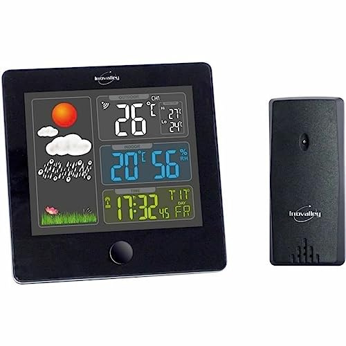 INOVALLEY Station météo sonde ext/int hygro écran Couleur