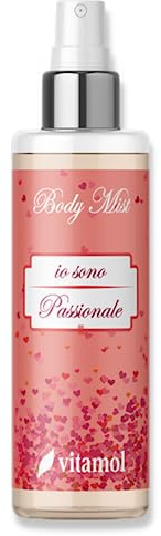 Vitamol Io Sono Body Mist, Fuktgivande Body Mist, Lätt Doftande Spray i Olika Dofter, 200 ml (Passionale)