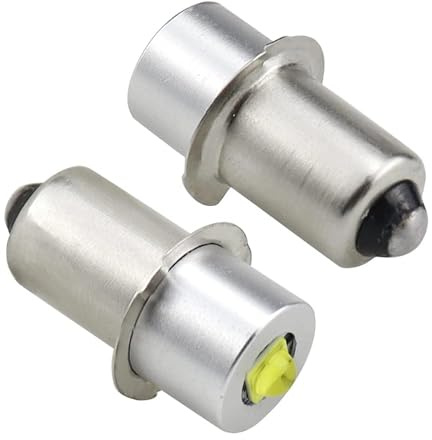 SRunDe 2 Stück Maglite LED-Taschenlampenbirne 5W 6-24V P13.5S | Notarbeitslichtlampe Ersatzlampe für 4-6 C/D Zellen Maglite Led-Konvertierung Taschenlampen
