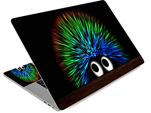 RUYIDAY Laptop-Aufkleber für Netbook, 12-15,6 Zoll, Multicolored, Tierdruck, Kratzfest, Fleckenbeständig, PVC, für Toshiba Hp Samsung Dell Apple Acer Lenovo Sony Asus Laptop Notebook (Igel)
