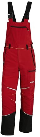 KOX Schnittschutz Latzhose Mistral 3.0 Rot/Gelb Größe 60 | Typ A