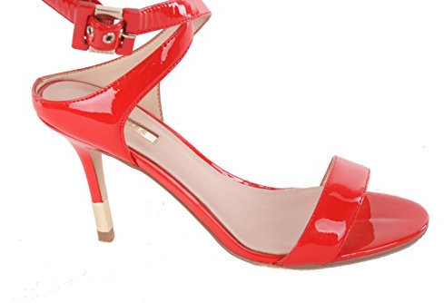 GUESS Donna Pumps Highheels Stilettos Sandali con Cinturino Rosso (EUR 38, Rosso)