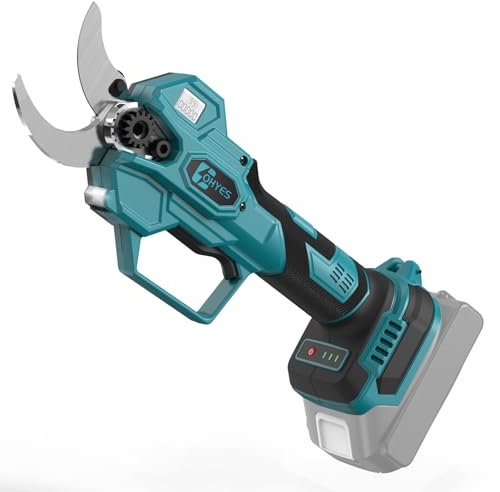 Akku-Astschere Professionelle Passend für Makita 18V Akku Elektrisch mit LCD-Anzeige und bürstenlosem Motor 40mm Maximaler Schneiddurchmesser Für Zweige, Sträucher und Stämme (Ohne Akku)