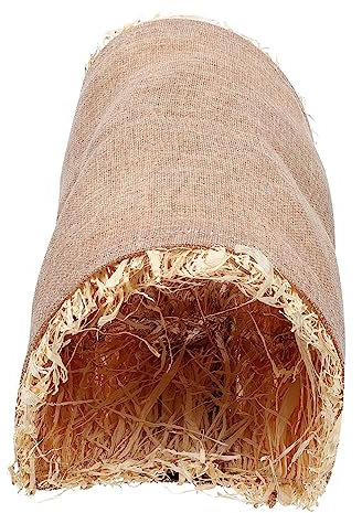 Parliky Kleintier Tunnel Versteck Aus Baumwollstoff Hellbraunes Tiernest Für Kaninchen Hamster Meerschweinchen Weiches Spiel Und Schlafhaus Für Kleine Haustiere Leicht Und Kompakt Für Unterwegs