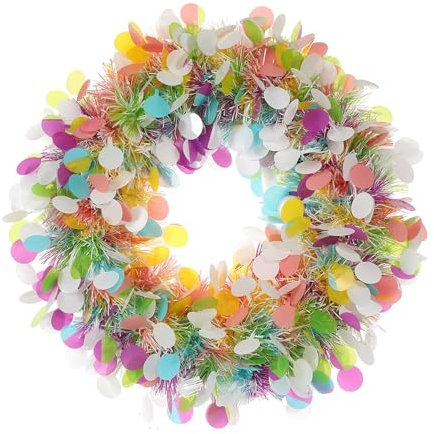 TianWlio Türkranz Weihnachten außen und innen Adventskranz Christmas Decorations Christmas Wreaths Crafts Ornaments Christmas Tree Door Pendants Wreaths Künstlicher (Hot Pink, One Size)