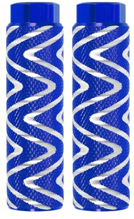 PATIKIL Fahrrad-Pegs passen auf 3/8-Zoll-Achsen, 2er-Pack Aluminiumlegierung Anti-Rutsch-Fußfahrrad-Pegs für BMX Mountain Dirt Bike Cycling Rear Stunt Pegs, Blau