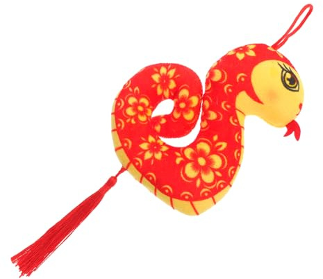 BESPORTBLE Year Snake Plush Toy Chinese Zodiac Animal Realistic Snake Statue Decorative Pendant for Home