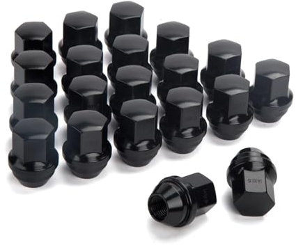 PNBVW 20 Stück 14x1,5 OEM Fabrikstil große Radmuttern mit Eichelsitz, M14x1,5 geschlossenes Ende, einteilige Radmuttern for G//r//a//n//d C//h//e//r//o//k//e//e W//r//a//n//g//l//e