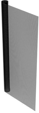 Amig - Tela Mosquitera de Fibra de Vidrio Reforzada - Protección Eficaz contra Insectos - Resistente, Recortable y Fácil de Instalar - 120 x 300 cm - Malla de 113 g/m² - Negro