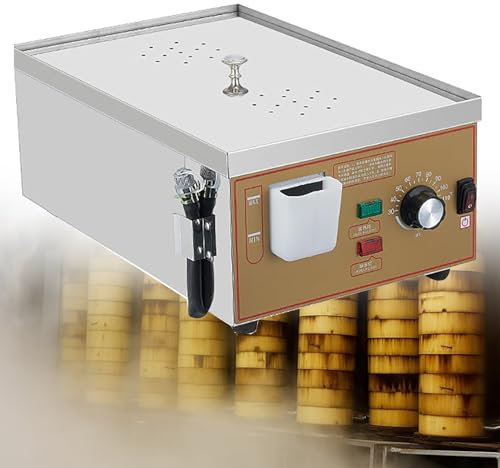 JJENXYYDS Machine Électrique À Vapeur Petits Pains,Machine à Petits Pains à la Vapeur Commerciale,Cuiseur Vapeur électrique à 2/4/6 Trous avec Alarme d'ébullition à Sec,pour Cuisson,Two-Hole