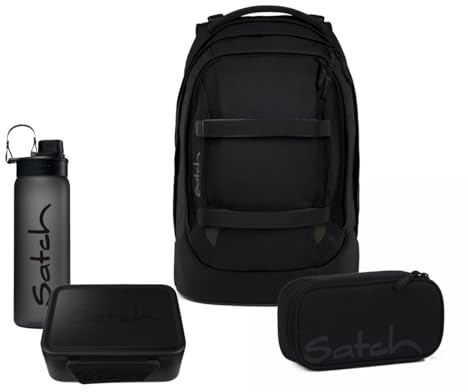 Satch Pack Schulrucksack Set 4tlg. inkl. Lunchset (Blackjack)