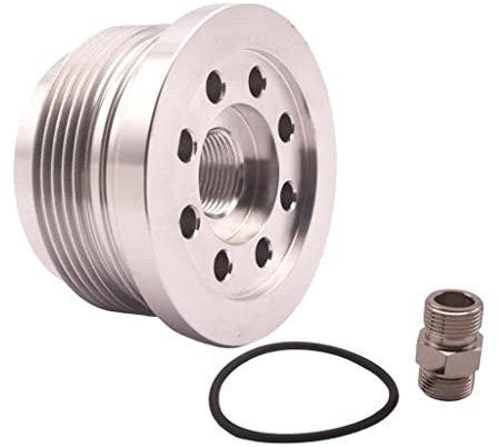 Amagogo Billet Aluminium Oil Sandwich Ölfilter Umbau Passend für Smart Two Modell 450