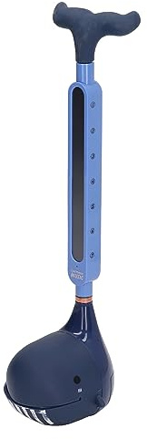 LUCKDANO Japanese Electronic Music Toy Cartoon Shaped Kids Synthesizer Musical Instrument with Adjustable Note Shape for Children Creativity Development (Blue Whale)