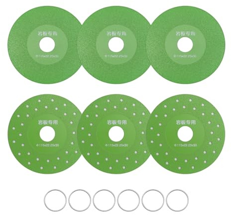 BOFRHME Paquete de 6 Discos de Amolar de Diamante de 4,5 Pulgadas (115 mm) para Cortar y Amolar Cerámica, Azulejos y Mármol