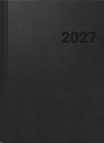 BRUNNEN 1078160907 Buchkalender Premium Mod. 781 2027 A4, Kunststoff, schwarz