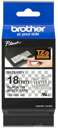 Brother TZESE4 Thermodirektdrucktechnologie Schwarz/Weiß