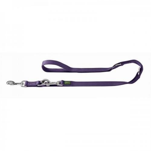 Hunter verstellbare Führleine, Farbe: violett 20/200 cm, Hundhalsbänder, Erziehungshalsband