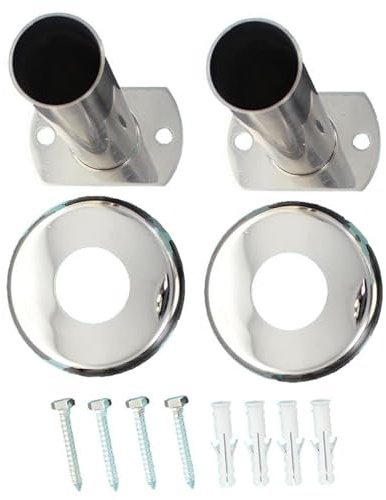 Ancrage Droit Universel pour échelle INOX de Piscine (x2)