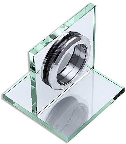 doporro Schiebetürgriffe Beidseitiger Chrom Muschelgriff Ø 68mm für Duschtür, Duschkabine & Glastüren Glaschiebetür Griff aus Edelstahl für 8-12 mm Glas TK003