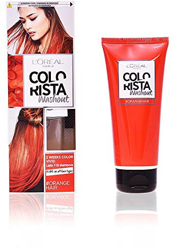 L'Oréal Paris Colorista Washout Vivid Colorazione Capelli Temporanea per Capelli Bruni Arancione (Orange)