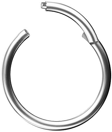 Piercingfaktor Universal Titan G23 Piercing Scharnier Clicker Ring Septum für Tragus Helix Ohr Nase Lippe Brust Intim Nippel Augenbrauen