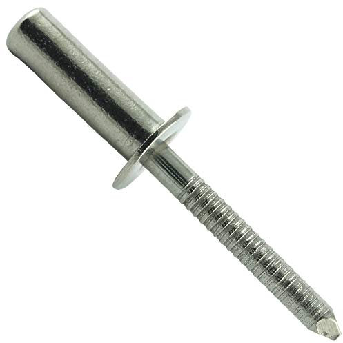 Eisenwaren2000 | 4 x 16 mm Dichtblindniet (30 Stück) - mit Flachkopf - Popnieten DIN 7337 - ISO 16585 - Niet - Edelstahl A2 V2A - rostfrei