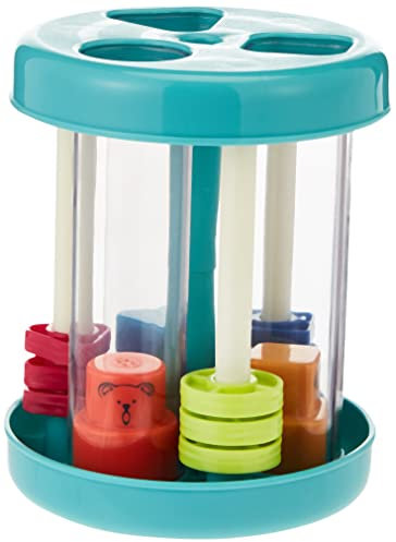 Battat – Sortierer für Formen und Geräusche – Form-Sortierer – Buntes Sortierspielzeug – 3 Formen und Geräusche – Entwicklungsförderndes Spielzeug für Kleinkinder, Kinder – 18 Monate +