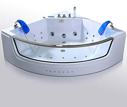 Whirlpool Bath TUB SPA Double Pump Hydrotherapy 152 x 152 cm HOT TUB Capri