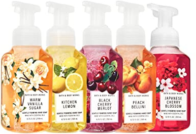 Bath and Body Works FRESH AND BRIGHT Hand Soaps - Set of 5 Gentle Foaming Soaps